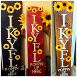 Rectangle Porch Sign IKYFL Porch Sign with Sunflowers