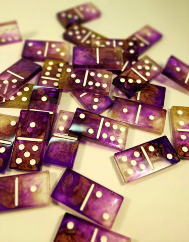 Dominoes Purple and Gold *oopsie