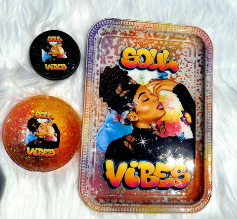 Soul Vibes Rolling Tray