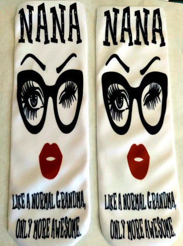Nana More Awesome Socks
