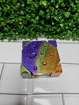 Raindrop Multi Color Coaster Set (4) and holder