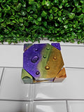Raindrop Multi Color Coaster Set (4) and holder