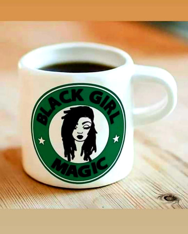 Black Girl Magic Coffee Mug (locs)