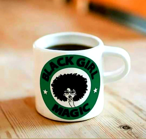 Black Girl Magic Coffee Mug (glasses)