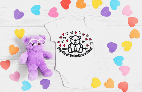 My 1st Valentine's Bear Onesies