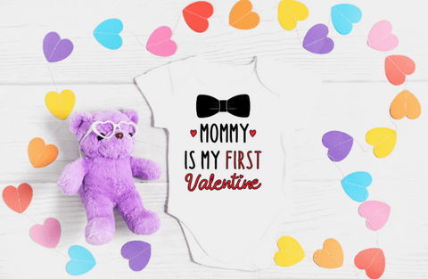 Mommy Is My 1st Valentine's Onesies