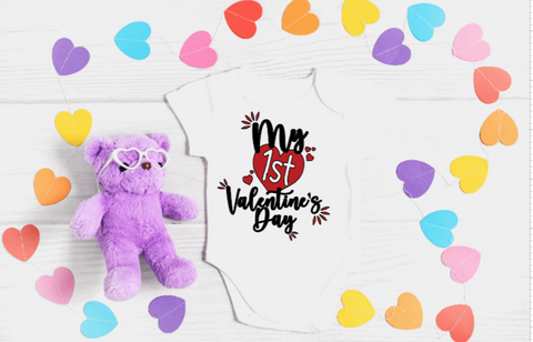 My 1st Valentine's Day Onesies